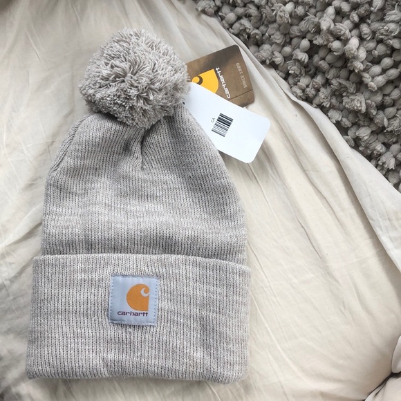 ✖️NEW STOCK ⭐️ GREY POM CARHARTT  hat  cap…NEW - Picture 2 of 7